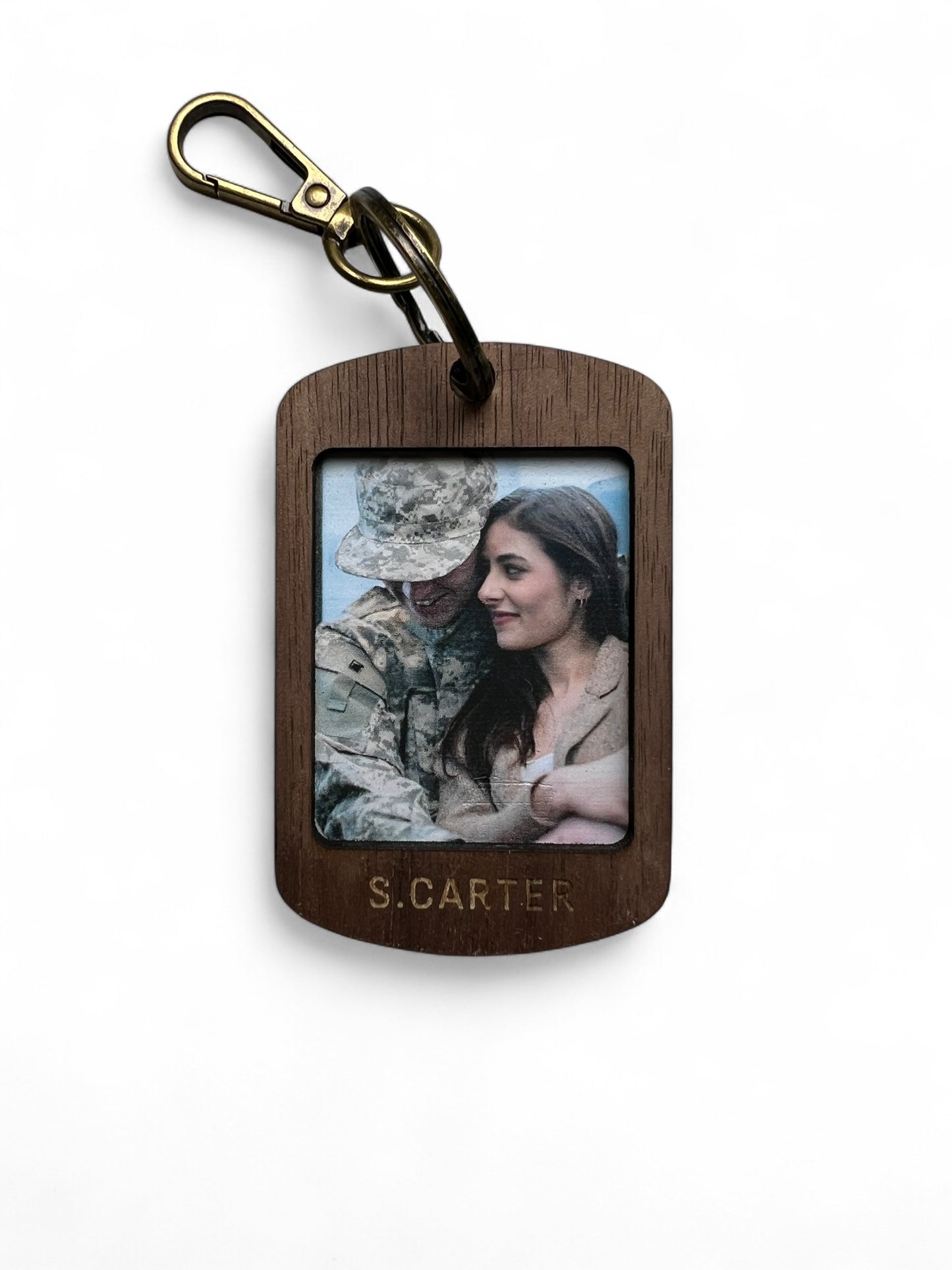 Personalized Photo Engraved Keychain